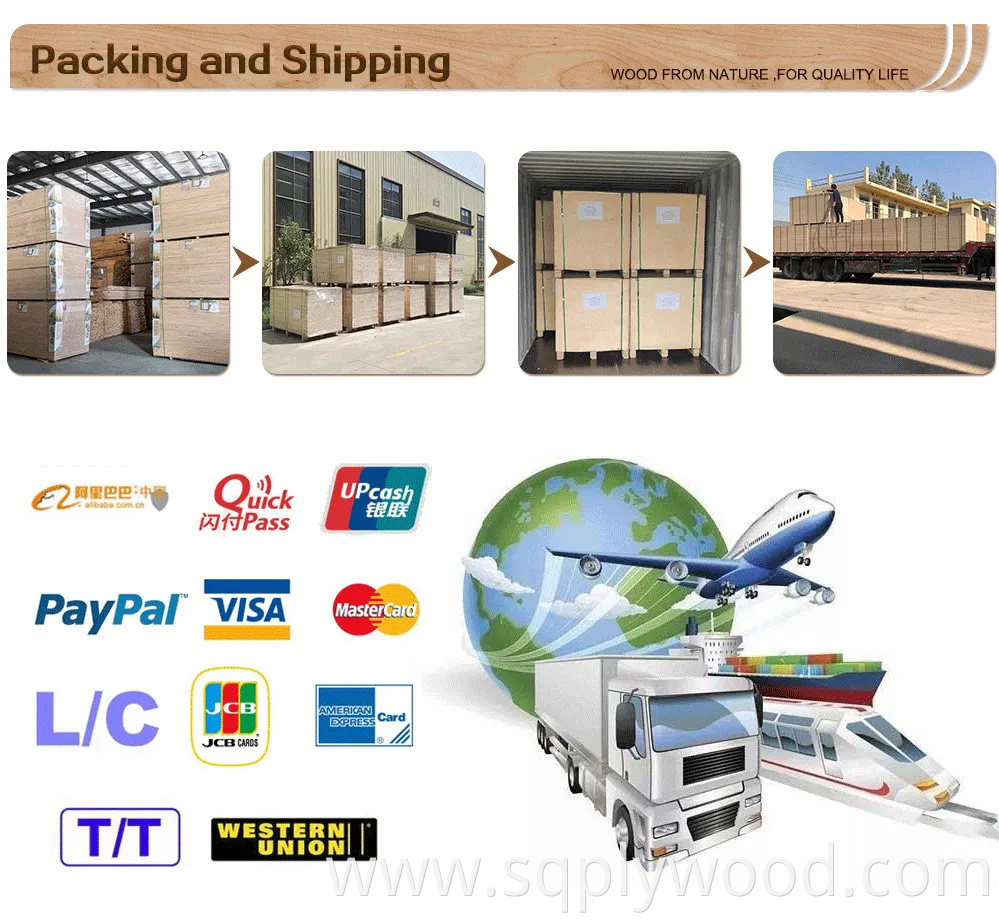 1220*2440mm Cabinet Wood Faced UV Raw Laminated Melamine Slot Slotted Waterproof Moisture Resistant Glossy Fiberboard Plain Melamine MDF